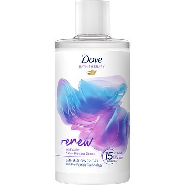 Foto van Dove bath therapy badschuim & douchegel renew 400ml bij jumbo