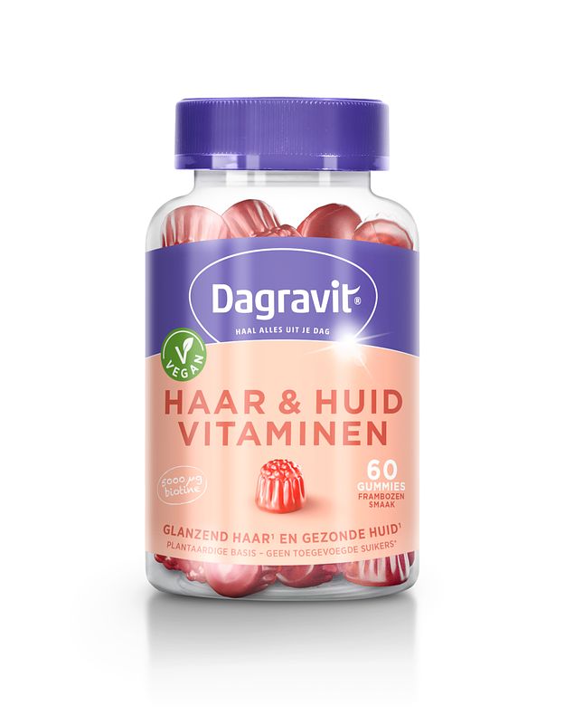 Foto van Dagravit huid & haar vitaminen gummies