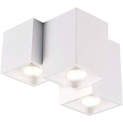 Foto van Trio plafondlamp fernando 23 cm gu10 staal 35w wit