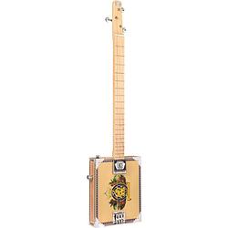 Foto van Lace cigar box guitar royalty 3-string 3-snarige elektrische gitaar