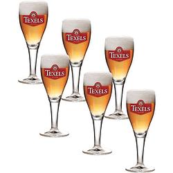 Foto van Texels bierglazen op voet 30cl set van 6 stuks - bier glas 0,30 l - 300 ml