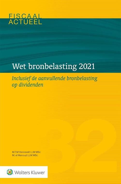 Foto van Wet bronbelasting 2021 - paperback (9789013165876)