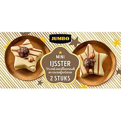 Foto van Jumbo mini ijsster met vanillesmaak en chocolade 2 stuks