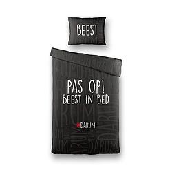 Foto van #darum! #darum! beest in bed dekbedovertrek 1-persoons (140 x 200/220 cm + 1 kussensloop) dekbedovertrek