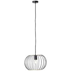 Foto van Brilliant silemia 99393/76 hanglamp e27 zwart (mat)