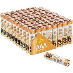 Foto van Ultra alkaline aaa batterijen - super voordeelpak - 80 stuks