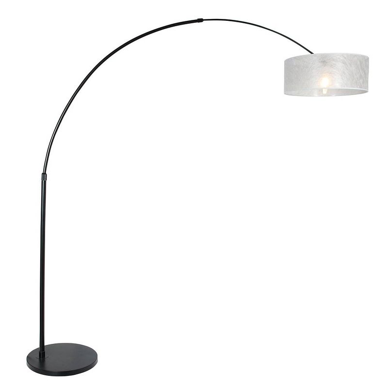 Foto van Steinhauer vloerlamp sparkled light 9833 zwart kap zilver sizoflor