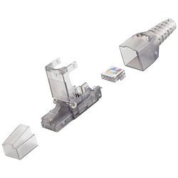 Foto van Bkl electronic rj45-stekker, zonder gereedschap, utp, cat 6a 10121200 stekker, recht aantal polen 8p8c transparant 1 stuk(s)