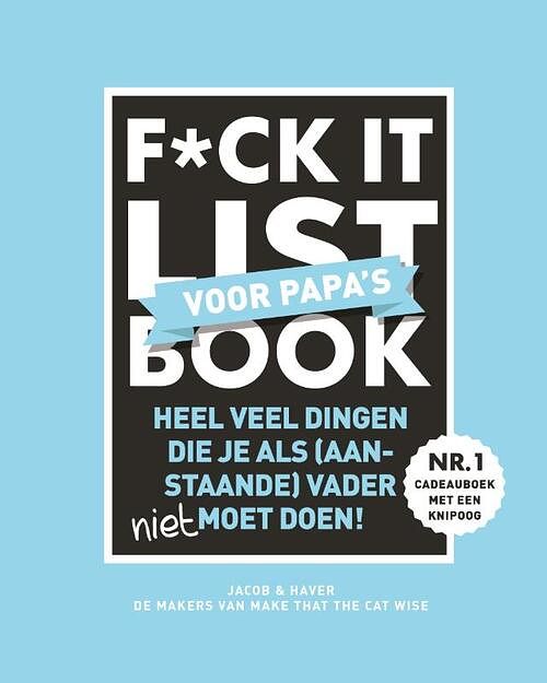 Foto van F*ck it list book voor papa's - jacob & haver - hardcover (9789461444127)