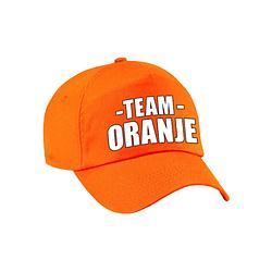 Foto van Sportdag team oranje pet volwassenen - verkleedhoofddeksels