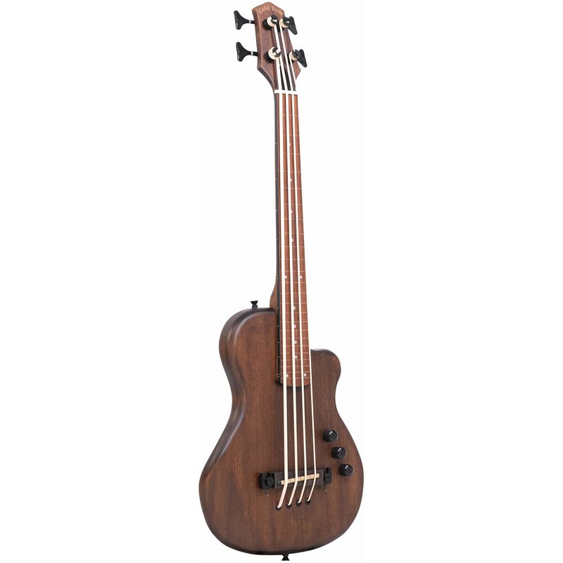 Foto van Gold tone me-bass/fl fretloze elektrische microbass met draagtas