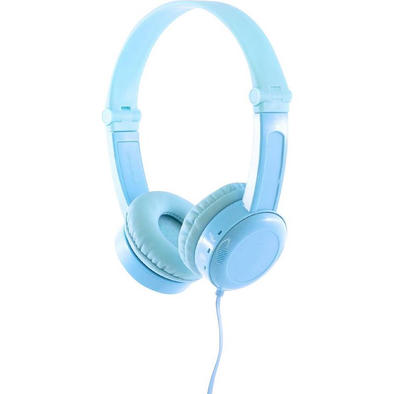 Foto van Onanoff travel on ear headset kabel kinderen blauw vouwbaar, headset, volumebegrenzing