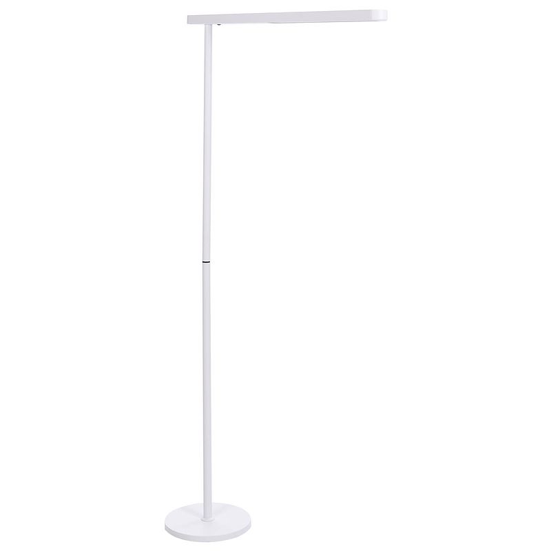 Foto van Beliani perseus - staande lamp-wit-aluminium