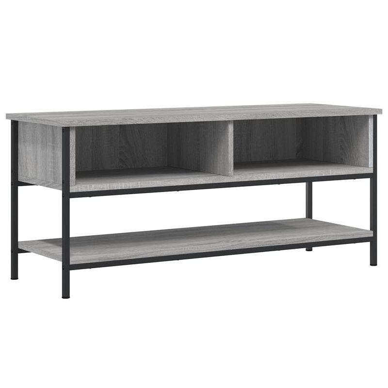 Foto van The living store tv-kast industrial - grijs sonoma eiken - 100 x 35 x 45 cm