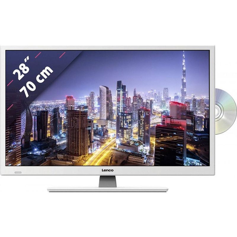 Foto van Lenco dvl-2862 - televisie full hd led met dvb wit - 28 inch