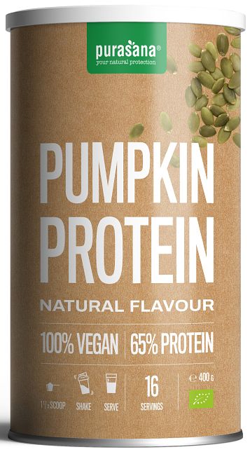 Foto van Purasana organic vegan protein pompoen