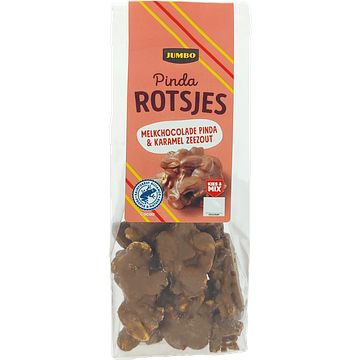 Foto van 3 voor € 5,00 | jumbo pinda rotsjes 125g aanbieding bij jumbo