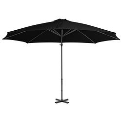 Foto van The living store parasol - hangend - zwart - 300x238 cm - uv-beschermend - aluminium