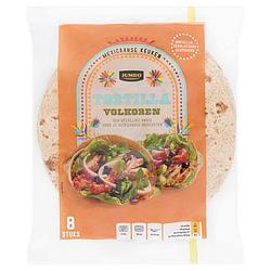 Foto van Jumbo tortilla volkoren 8 stuks 320g