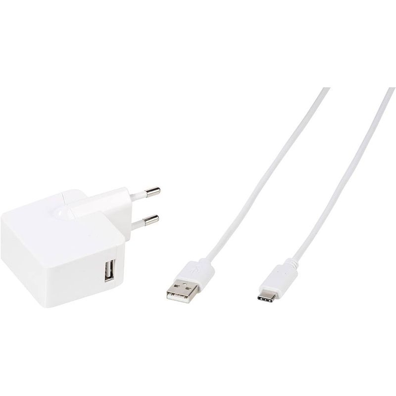 Foto van Vivanco tcvvusbc30aw 60020 usb-oplader thuis uitgangsstroom (max.) 3 a 1 x usb