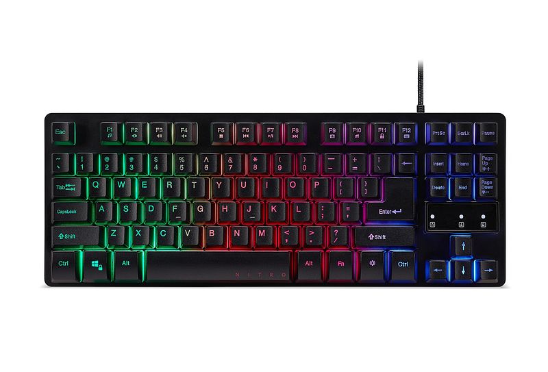 Foto van Acer nitro gaming keyboard toetsenbord zwart