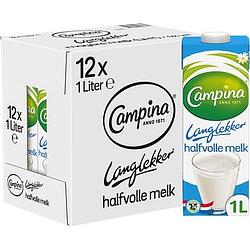 Foto van Campina langlekker halfvolle melk 12 x 1l bij jumbo