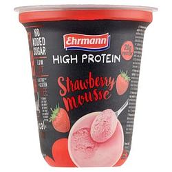 Foto van Ehrmann high protein strawberry mousse 200g bij jumbo