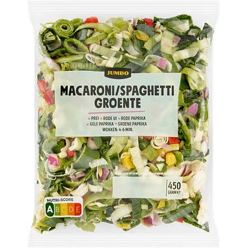 Foto van Jumbo macaroni/spaghetti groente 450g