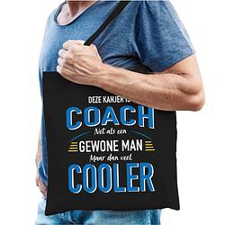 Foto van Coach katoenen tas zwart voor heren - gewone man maar dan cooler - feest boodschappentassen