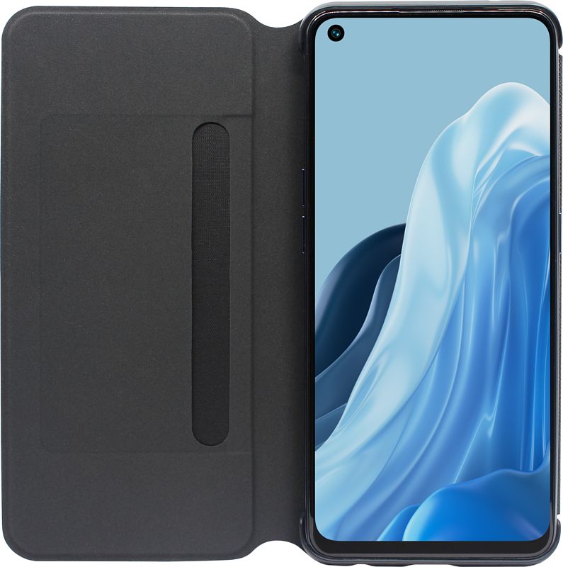 Foto van Oppo find x5 lite wallet book case zwart