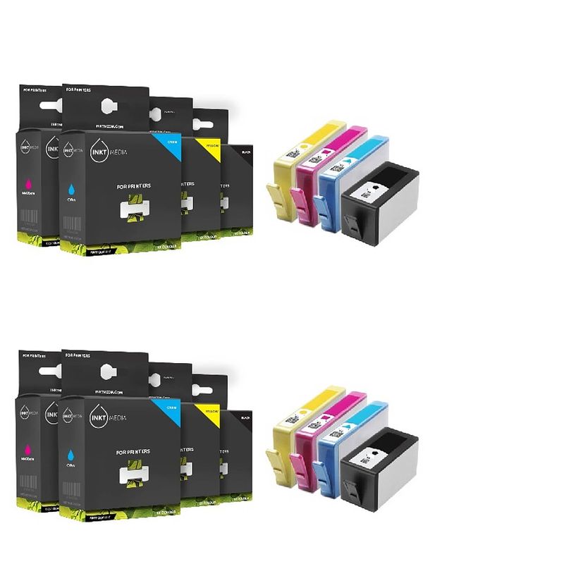 Foto van Inktmedia® - geschikt aanbieding 2x hp 934xl / hp 935xl multipack zwart/cyaan/magenta /geel