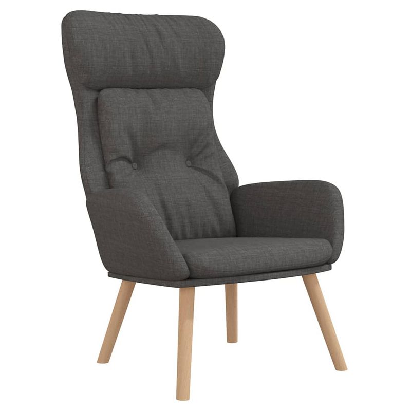 Foto van The living store relaxstoel x fauteuil - 70 x 77 x 94 cm - dik gevoerd - stabiel