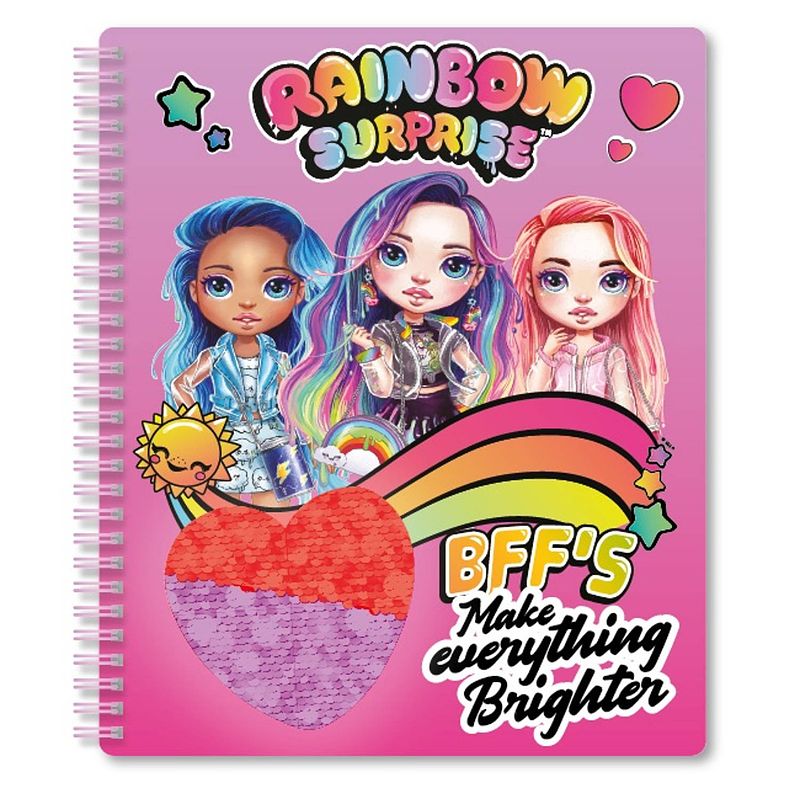 Foto van Poopsie notitieboek rainbow surprise bff's junior a5 papier roze