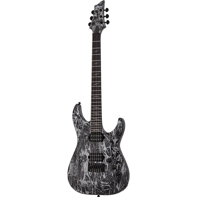 Foto van Schecter c-1 silver mountain elektrische gitaar