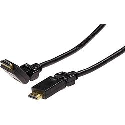 Foto van Schwaiger hdmi aansluitkabel hdmi-a stekker, hdmi-a stekker 1.30 m zwart hdmw13053 vergulde steekcontacten, ultra hd-hdmi hdmi-kabel