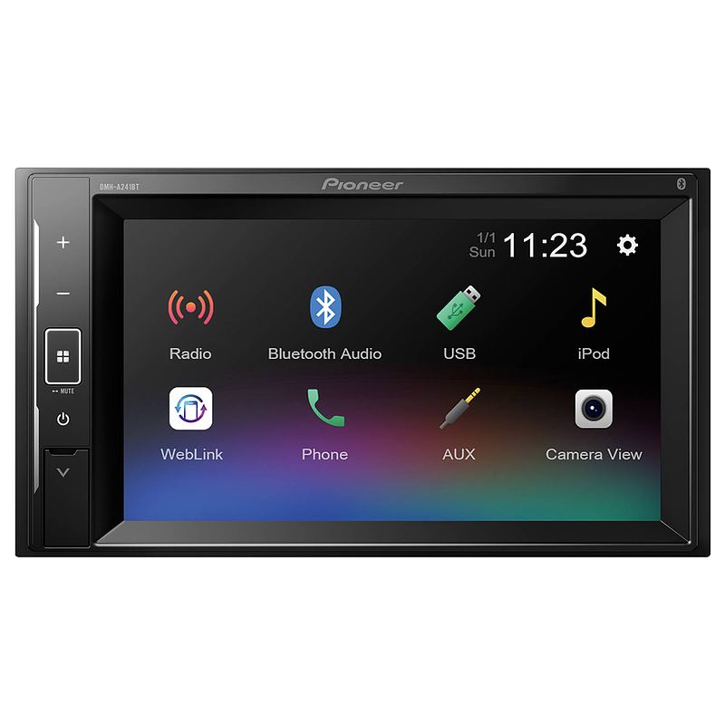 Foto van Pioneer dmh-a241bt - multimedia autoradio dubbeldin - bt