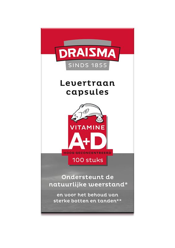 Foto van Draisma vitamine a + d levertraancapsules
