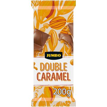 Foto van Jumbo double caramel melkchocolade 200g