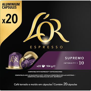 Foto van L'sor espresso supremo koffiecups voordeelpak 20 stuks bij jumbo