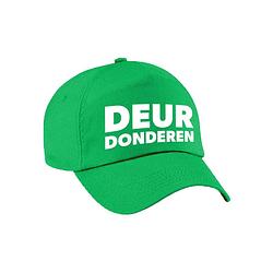 Foto van Deur donderen achterhoek pet / cap groen voor volwassenen - verkleedhoofddeksels