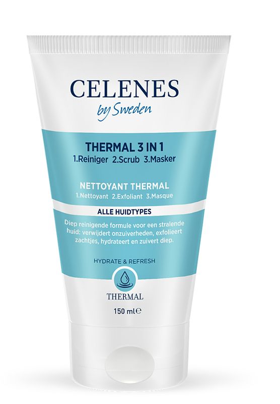 Foto van Celenes by sweden thermal thermische 3 in 1 reinigende peelingmasker