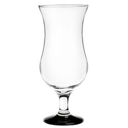 Foto van Glasmark cocktail glazen - 6x - 420 ml - zwart - glas - pina colada glazen - cocktailglazen