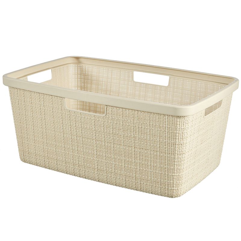 Foto van Curver jute wasmand - 46l - gebroken wit