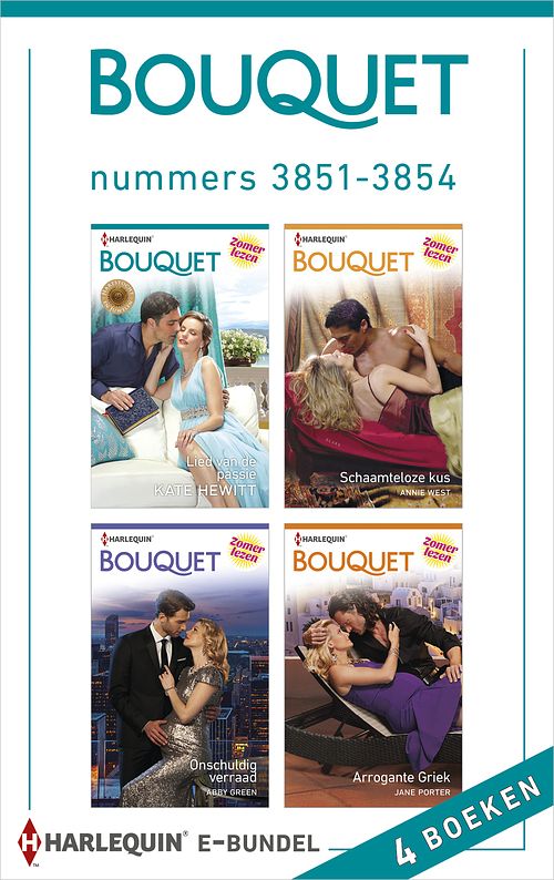 Foto van Bouquet e-bundel nummers 3851 - 3854 (4-in-1) - abby green, annie west, jane porter, kate hewitt - ebook (9789402529449)