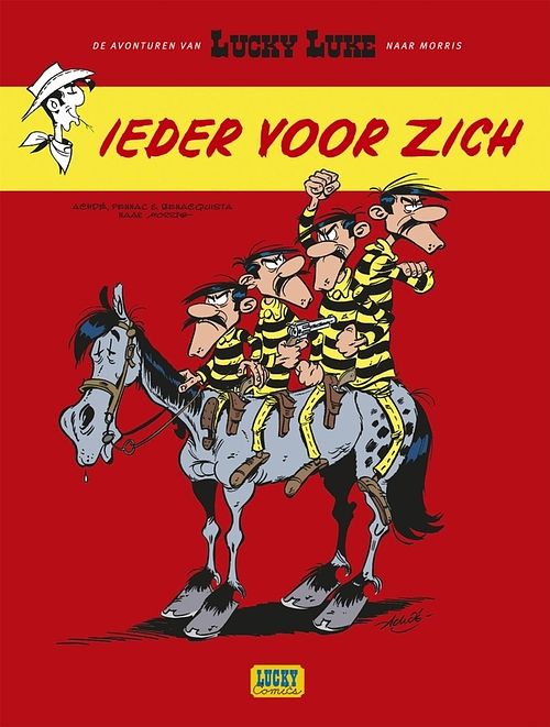 Foto van Lucky luke - 05 - ieder voor zich - achde, daniel pennac, morris, tonino benacquist - paperback (9782884713320)