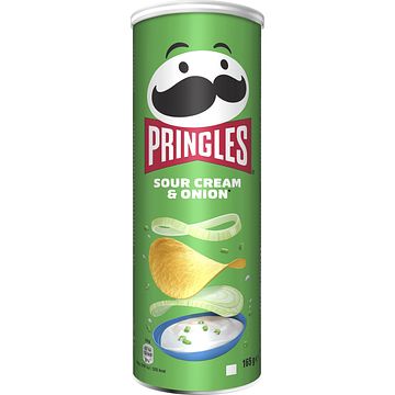 Foto van Pringles sour cream & onion chips 165g bij jumbo