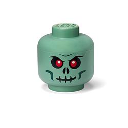 Foto van Lego opbergbox hoofd skelet groen groot
