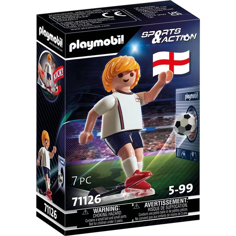 Foto van Playmobil sports & action voetballer engeland - 71126