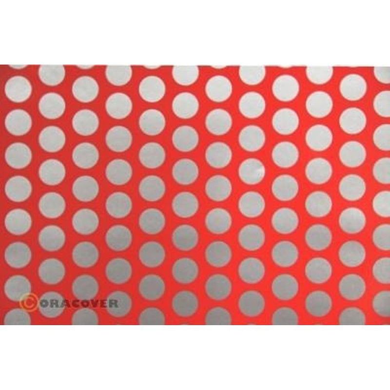 Foto van Oracover orastick fun 1 45-021-091-010 plakfolie (l x b) 10 m x 60 cm rood, zilver