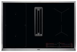Foto van Aeg cce84543xb inductie inbouwkookplaat met afzuiging zwart